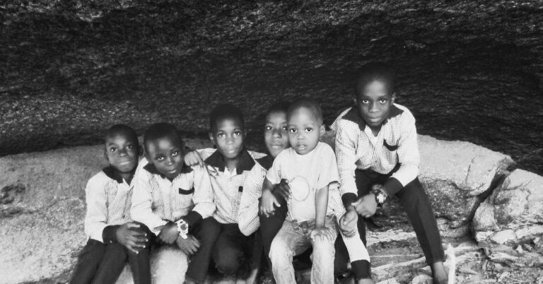 Kids having fun in school