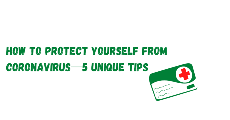 how to protect yourself from coronavirus