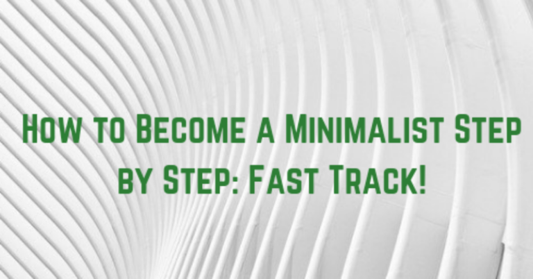 a fine background with how to become a minimalist text